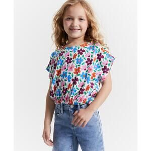 Epic Threads Girls Side-Tie Top - Floral